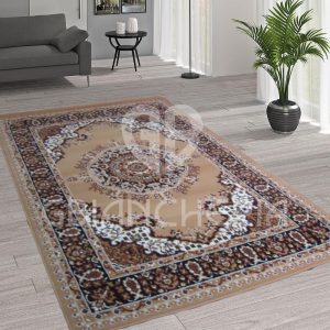 TAPPETO DISEGNO PERSIANO BEIGE PER SALOTTO