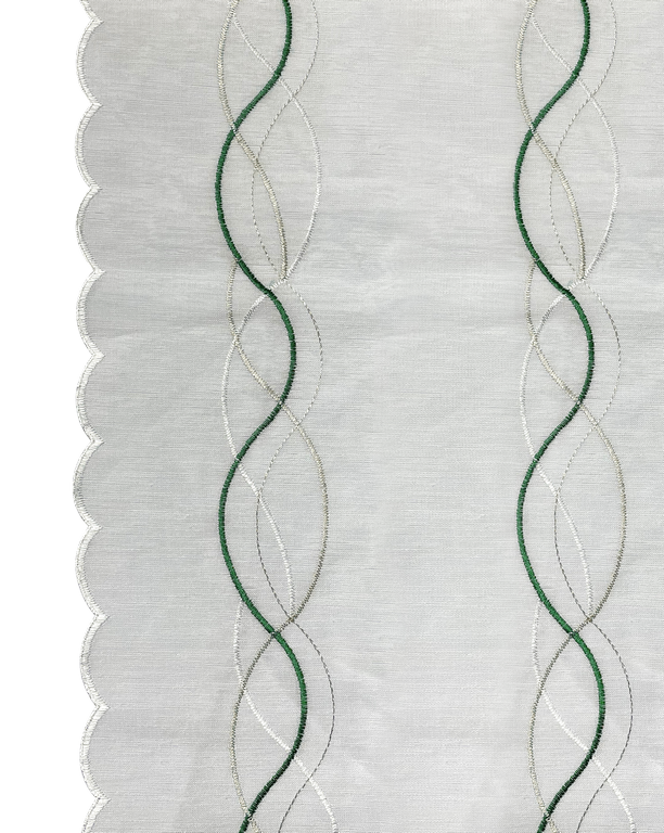 TENDE RICAMATE BETTY BIANCO/OTTANIO COPPIA PANNELLI 60X150/60X240 SEMITRASPARENTE - immagine 3