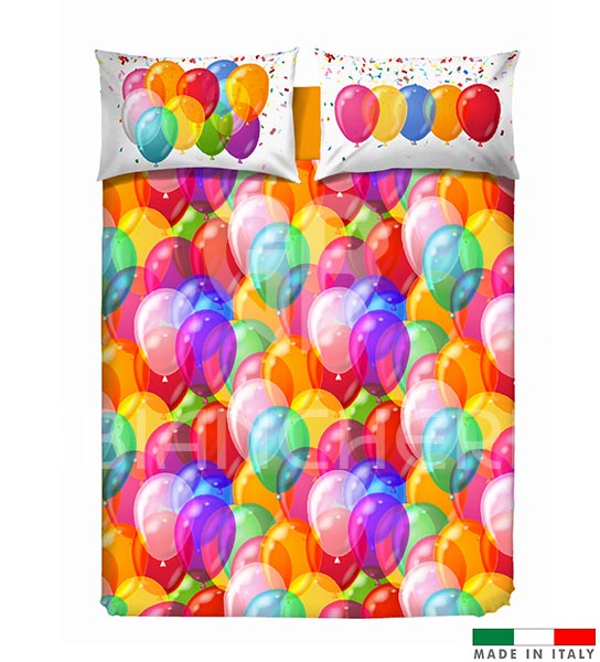 COPRIPIUMINO PALLONCINI  IN 100% COTONE