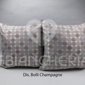COPPIA CUSCINI BOLLI CHAMPAGNE cm40x40
