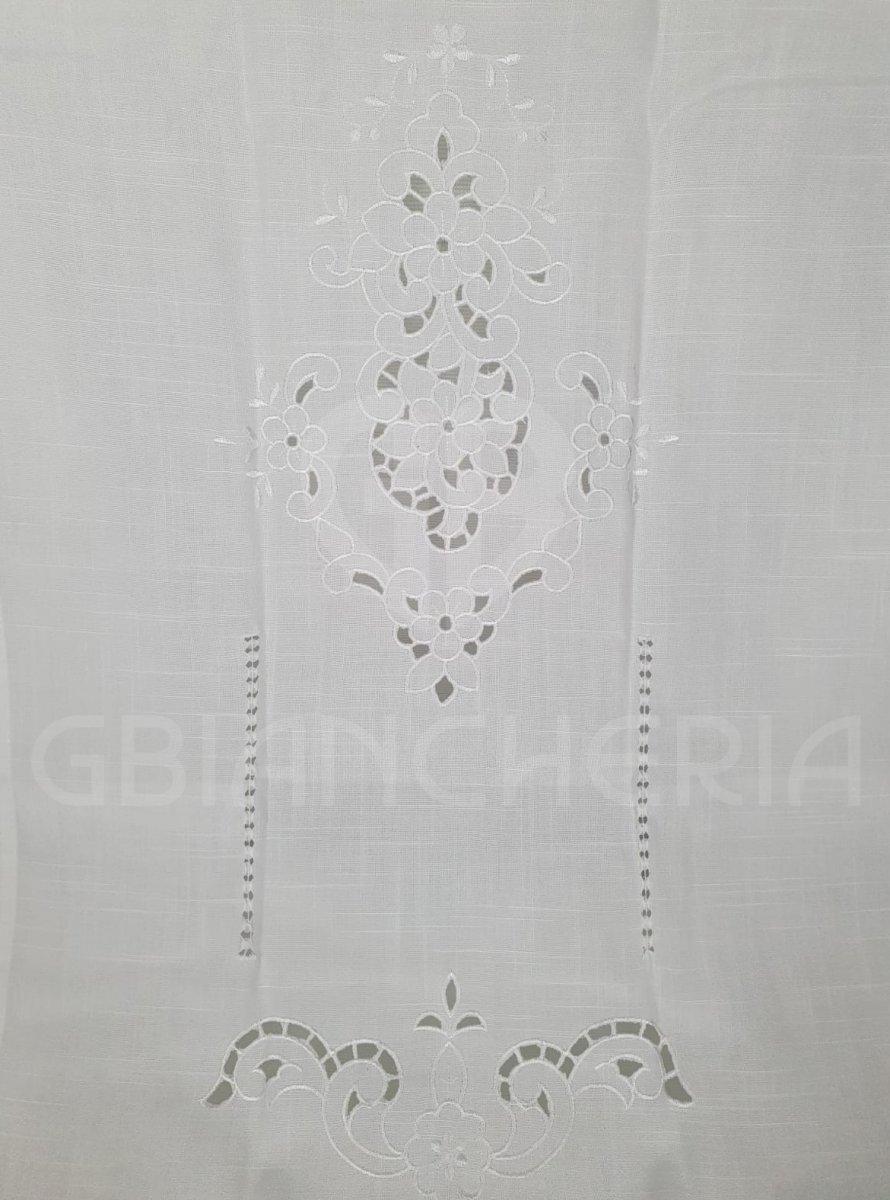 TENDE ENRICA A INTARSIO BIANCO MISURA 60×240 - immagine 3