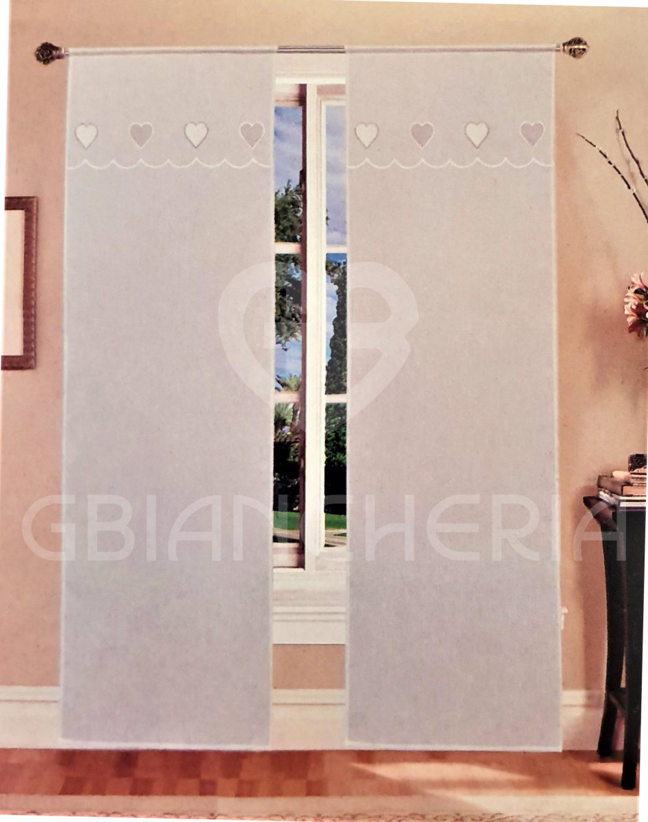 TENDE CUORE GRANDE GRIGIO MISURA 60×240