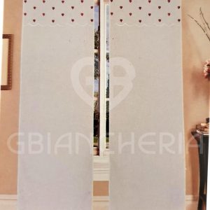 TENDE CUORE PICCOLO ROSSO MISURA 60×240