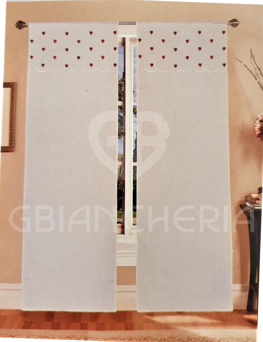 TENDE CUORE PICCOLO ROSSO MISURA 60×240