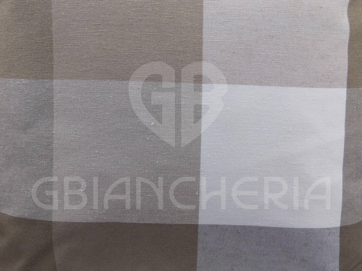COPPIA CUSCINI SCOZZESE ECRU BEIGE - immagine 3