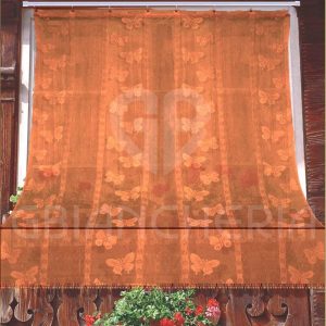 TENDA ZANZARIERA DISEGNO FARFALLE ARANCIONE